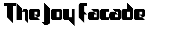 The Joy Facade font preview